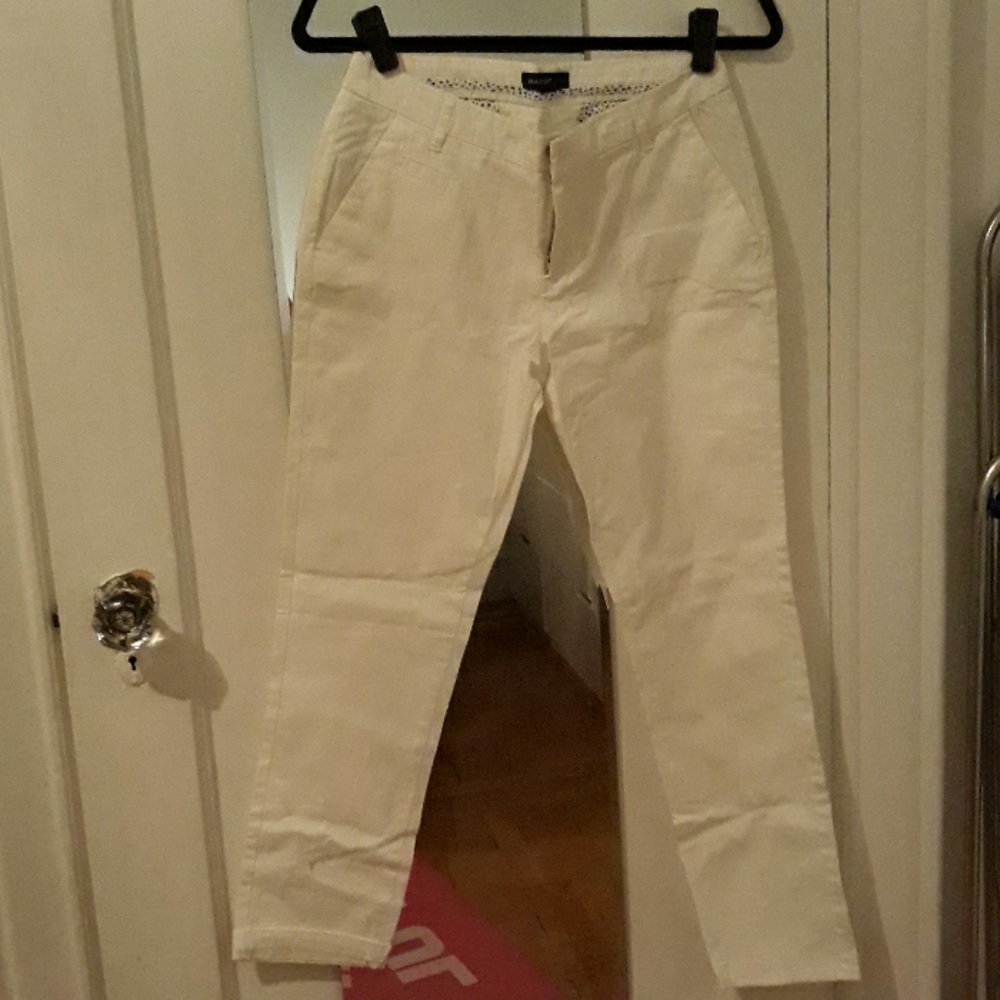 MANGO casual white pants